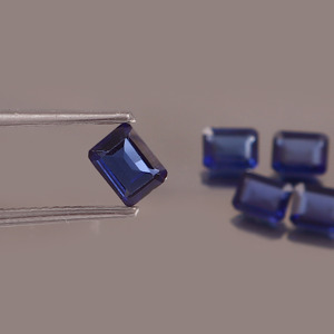 Zafiro Azul Cultivado en Laboratorio, Corte Octogonal de 2x3mm, Facetado, Calibrado, Piedra Suelta Certificada para Joyería, Venta al Por Mayor - Product Image 2