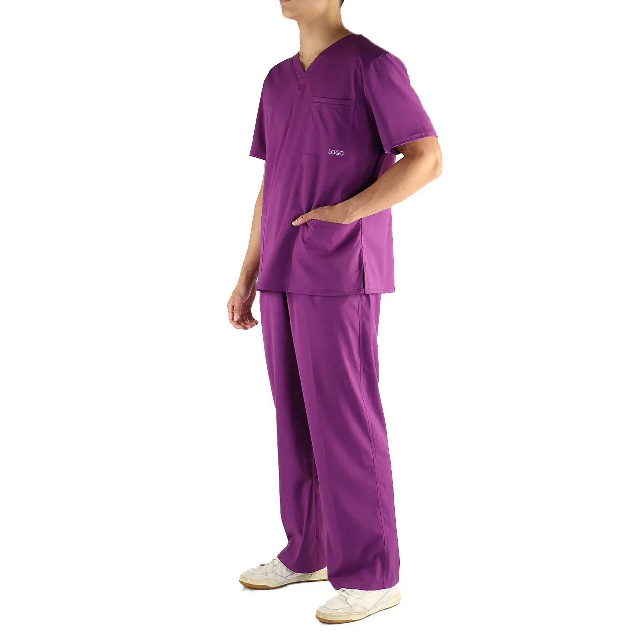 OEM&ODM Stretchy Spandex Medical Scrub Set Hospital Uniform Woven for Men/Women Hospital Nurse Uniform