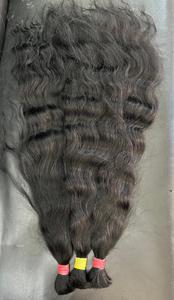 Extensiones de cabello humano Remy ondulado Natural indio crudo profesional de 16 pulgadas de calidad superior para salón y venta al por mayor - Product Image 2