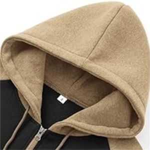 Vêtements de sport pour hommes plaine fermeture éclair à capuche pantalons de survêtement ensembles hommes deux pièces correspondant survêtements 2025 - Product Image 3