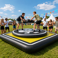 Tapis de sport gonflable robuste en PVC, coussin d'atterrissage pour entraînement en salle, imperméable, 20 cm d'épaisseur, personnalisable, location pour événements extérieurs