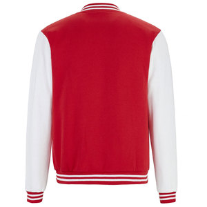 Blouson universitaire d'hiver pour homme sur mesure, personnalisé, à séchage rapide, confortable, en tissu léger, avec col montant en laine, service OEM, fini. - Product Image 3