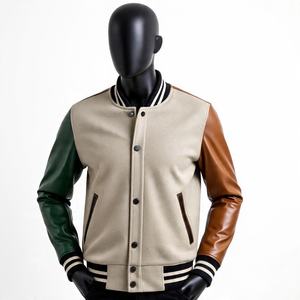 Vente en gros de veste d'université fabricant de veste de pull d'université personnalisé pour hommes veste de baseball vierge pour hommes - Product Image 3