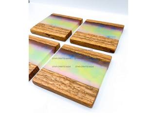 Bar Home Creative <b>Marble</b> Splicing Wooden <b>Placemat</b> Round Best Coaster Customize Cup Best Coaster by STAR CRAFTS INDIA - Product Image 5