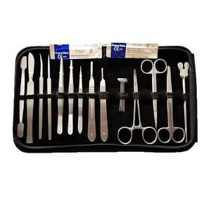 Kit de dissection manuel en acier inoxydable de 21 pièces avec étui pour les étudiants en biologie, anatomie, botanique, vétérinaire, certifié CE - Product Image 3