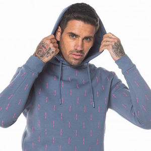 Sudadera con capucha estilo polo con cordón ajustable y puños acanalados ideal para ropa informal y moda callejera - Product Image 6