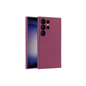 ซิลิโคนอ่อนนุ่มสำหรับซัมซุงสำหรับเคสกาแล็กซี่ S24 อัลตร้า-เน็ตซี่ SAFA พรีเมียร์ ซีรีส์-สีดัมสัน - Product Image 1