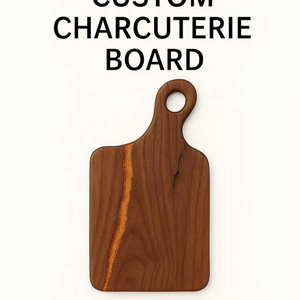Tabla de cortar de madera de diseño Tabla de queso con cuchillo de acero inoxidable, un tapón de espectáculo en cada comida - Product Image 1