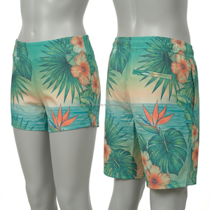 กางเกงว่ายน้ำชายหญิงแบบสวมใส่ได้ทั้งชายและหญิง  ผ้าพิมพ์ลายทั้งตัว ยืดได้สี่ทิศทาง  รูดเชือกผูกเอว แห้งเร็ว สำหรับฤดูร้อน รับผลิตแบรนด์ส่วนตัว - Product Image 6