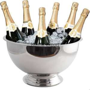 Bol à Champagne à paroi unique conçu seau à Champagne pour le vin grande capacité en acier inoxydable Logo personnalisé 12L métal - Product Image 3