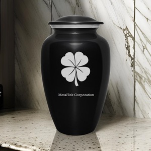 โกศบรรจุอัฐิผู้ใหญ่ สไตล์คลาสสิก สีดำเข้ม สำหรับงานศพ ราคาขายส่ง สำหรับเก็บอัฐิในพิธีศพ ทำจากโลหะ - Product Image 2