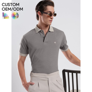 Camiseta de Manga Corta para Hombre, Tejida, Transpirable, 100% Algodón |   Servicio OEM/ODM para Pedidos al por Mayor - Product Image 1