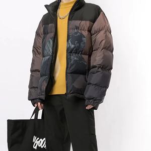 Breathable Outdoor Warm Quilted Plus Size Puffer Jacket Custom Patches Winter Hooded Bubble Puffer Jacket For Men's - Product Image 4