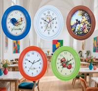 Jam Dinding Klasik Desain Oval 10 Inci, Warna Dial OEM Dapat Disesuaikan, Cocok untuk Kamar Hotel, Kamar Tidur, Gereja, Ruang Rapat, Dekorasi Berkualitas Baik