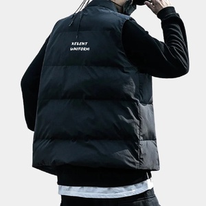 Chaqueta de invierno Techwear de talla grande para hombre, con logotipo personalizado, cierre de cremallera de oveja, cortavientos impermeable para ropa de calle al aire libre - Product Image 2