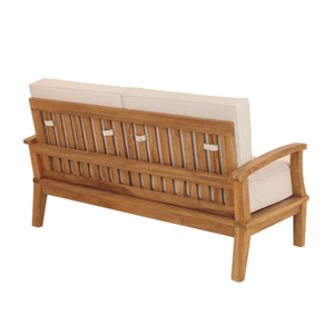 Elegante banco de 2 plazas Sevilla Teak Ideal para una relajación elegante al aire libre - Product Image 4