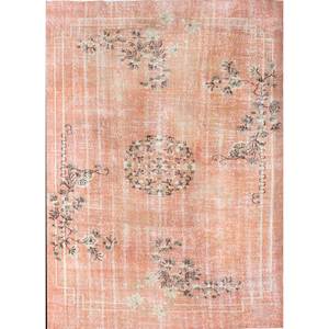Tapis en laine noué à la main à motifs floraux rouges et oranges vintage, tapis rectangulaire pour salon, décoration de la maison, pour couloir - Pae-2888 - Product Image 1