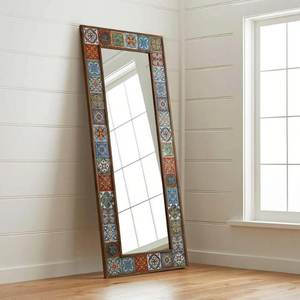 Handmade Ethnic Tile Ceramic Stone Large Pier Glass <b>Mirror</b> - Home <b>Wall</b> <b>Hanging</b> <b>Mirror</b> - Product Image 3