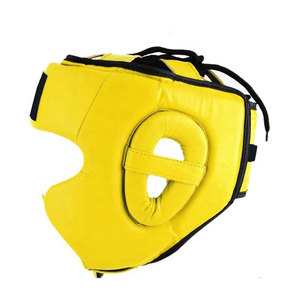 Protège-tête de boxe de haute qualité et durable en cuir PU, réglable et personnalisable, protection sportive avec visière transparente et jusqu'à 7 aérations - Product Image 5