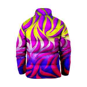 Nueva chaqueta acolchada de invierno con estampado completo personalizado de moda informal de la mejor calidad, chaquetas acolchadas ligeras - Product Image 2