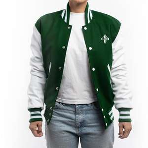 Nueva chaqueta de invierno con logotipo personalizado 100% poliéster transpirable cuello acanalado chaqueta universitaria nuevo más vendido por ATLANTIC - Product Image 3