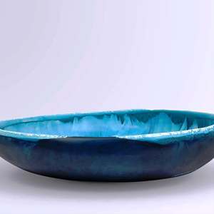Extra <b>Large</b> Earth Bowl Handmade Polished Indian Origin Eco-Friendly Dishwasher <b>Safe</b> Modern Art Antique Style Decorative Bowl - Product Image 5
