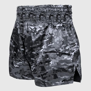 Professional Martial Arts Muay Thai Shorts Customized Color High Quality Training Fight Wear MMA Muay Thai Shorts OEM Service - Product Image 2