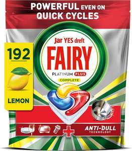 Pastillas para lavavajillas Fairy Platinum Plus Complete All In One, aroma cítrico, 192 pastillas, nuestra mejor limpieza para un estado impecable como nuevo, elimina - Product Image 2