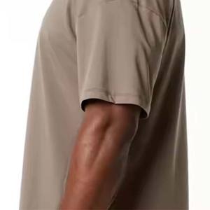 Nouvelle collection printemps/été T-shirt à manches courtes ample transfrontalier pour hommes/femmes Simple solide noir couleur coton matériel - Product Image 5