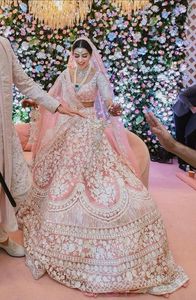 การออกแบบที่สวยงามของเจ้าสาวอินเดีย/ปากีสถาน KOTI กับ LEHENGA ชุดประดับประดา DABKA,หินลูกปัดแก้วทำงานสำหรับงานแต่งงาน2022 - Product Image 2