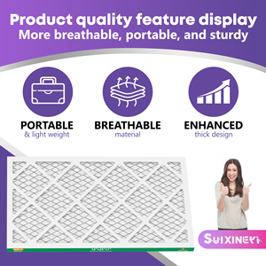 Filtro de Aire SUIXINEYI 14x24x1 MERV 11 de Alto Flujo para HVAC, Aire Acondicionado y Calderas, Compatible con Unidades de Ventilación Residenciales, Rectangular - Product Image 3