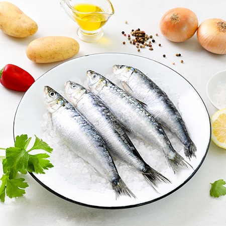 Лучшие морепродукты со Свежей Замороженной сардиновой рыбой цена F