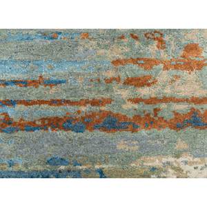 Tattvam Abstract Pattern Hand Knotted <b>Wool</b> & Bamboo Silk Rug Soft Texture 8x10 ft for Home Use-Esk-9017 - Product Image 3