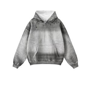 Conjunto de pantalones de chándal y Sudadera con capucha de primavera con lavado ácido de peso pesado Logotipo personalizado Chándal vintage Ropa de entrenamiento Terry Hoodies - Product Image 2