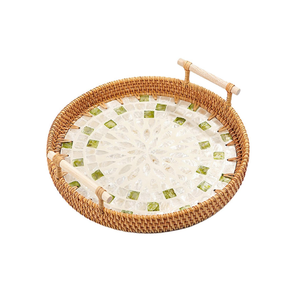 LES PLATEAUX EN ROTIN TISSÉS À LA MAIN DE HAUTE NORME EXPORTÉS EN GRANDES QUANTITÉS À DES PRIX ABORDABLES SONT LARGEMENT UTILISÉS DANS LES MAISONS - Product Image 6