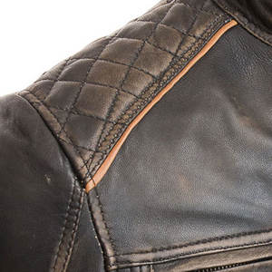 Vestes en cuir de vachette imperméables de haute qualité pour hommes / Meilleure veste d'hiver en cuir de vachette avec fermeture éclair de haute qualité - Product Image 6