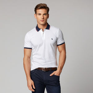 Polo de Color Sólido para Hombre con Tela Transpirable, Cuello Clásico, Diseño de Manga Corta, Perfecto para Uso Diario en Verano y Oficina - Product Image 5