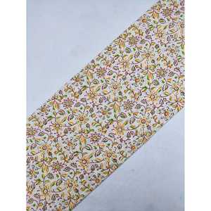 Tela de gasa estampada con bloque de mano de algodón puro, hilo peinado a mano para decoración del hogar, tapicería, entretela y fabricación de bolsas - Product Image 1