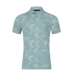 Polo de calidad superior bordado estampado Spandex secado rápido transpirable deportes Golf Polo camisa para hombres uniformes - Product Image 1