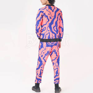 Chándal de sublimación de alta calidad para hombre de talla grande con chaqueta con cremallera y corredores con cordón a la venta - Product Image 2