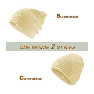 หมวกบีนนี่แนวสปอร์ตถักลายทางใส่ได้ทั้งชายและหญิงสำหรับฤดูหนาวสินค้าปี2025 - Product Image 2