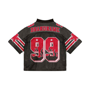 Venta mejor venta al por mayor precio barato fútbol Jerseys 100% poliéster manga corta cuello en V Color personalizado Logo Anti-UV STAR LINE - Product Image 5