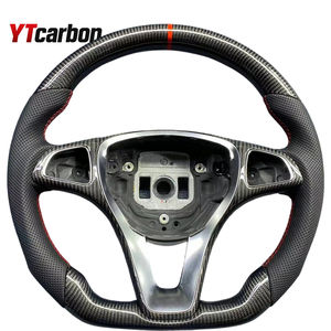 Volant personnalisé en fibre de carbone YTcarbon, en daim italien importé, pour les modèles C Class E GLE Vito C200 C260L GLC AL - Product Image 4