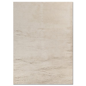 พรมขนสัตว์และไหมถักมือสีเบจและสีน้ำตาล ขนาด 9x12 ฟุต สำหรับตกแต่งห้องนั่งเล่น - Product Image 1