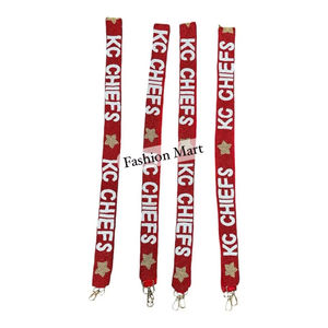 KC cheifs สายกระเป๋าลูกปัดปรับแต่งได้, ราคาดีที่สุดสายรัดกระเป๋าแฮนด์เมดคุณภาพสูง - Product Image 1