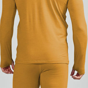 <b>Mens</b> Gym <b>Tops</b> Quick Dry <b>Thermal</b> Breathable Compression Base Layer 100% Cotton Long Sleeve Athletic Shirt Wholesale OEM Custom - Product Image 5