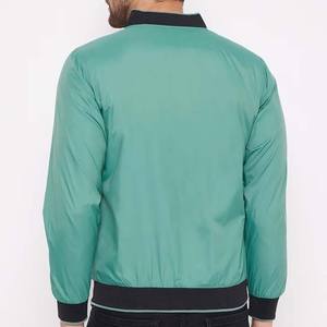 Chaqueta Bomber Casual para Hombre con Estampado Personalizado, Servicio OEM a Precio Económico, Cuello Alto, Cierre de Cremallera Impermeable para Otoño - Product Image 4