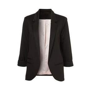 Blazer tendance printemps-automne, couleur bonbon, col en V, manches trois quarts, costume féminin, petit costume, veste décontractée pour le travail, <span class=keywords><strong>OL</strong></span> - Product Image 6