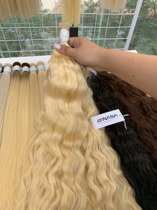NASA HAIR VIETNAM 2025 Venta caliente 100% Extensiones de cabello humano Remy vietnamita Máquina de color de onda rubia natural Trama doble rápido - Product Image 5