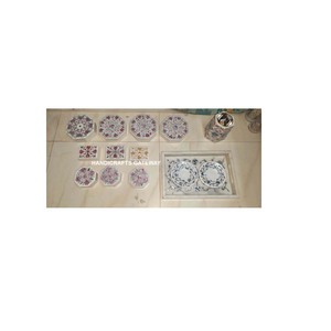 Gorgeous Quality Marble With Pink Color Mother Of Pearl Flower Design Square Jewelry <b>Boxes</b> For Home Decoration Bakhoor Burner - Product Image 1